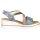 Rieker Damen Sandalette blau