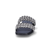Marco Tozzi Damen Pantolette schwarz glitzer