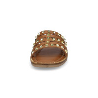 Marco Tozzi Damen Leder Pantolette cognac