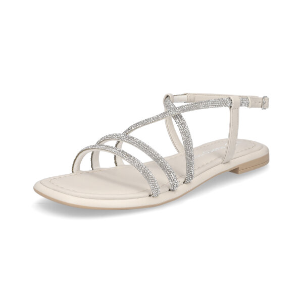 Marco Tozzi Damen Sandale creme glitzer