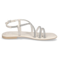 Marco Tozzi Damen Sandale creme glitzer