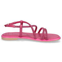 Marco Tozzi Damen Sandale pink Glitzer