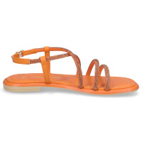 Marco Tozzi Damen Sandale orange Glitzer