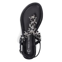 Marco Tozzi Damen Zehentrenner Sandale schwarz