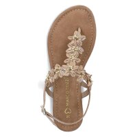 Marco Tozzi Damen Zehentrenner Sandale taupe