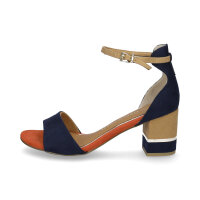 Marco Tozzi Damen Sandalette blau beige