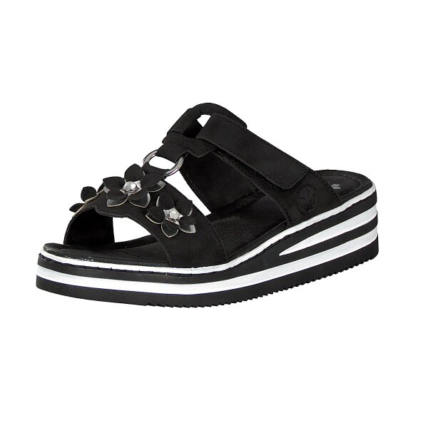 Rieker Damen Pantolette schwarz