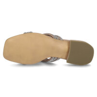 Marco Tozzi by GMK Damen Pantolette beige glitzer