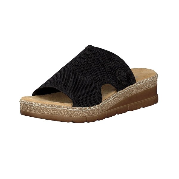 Rieker Damen Pantolette schwarz