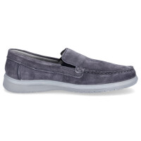 Ara Herren Leder Slipper grau
