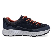 Ara Herren Leder Sneaker blau Nubuk