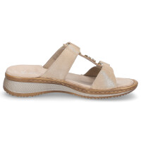 Ara Damen Pantolette sand metallic glitzer
