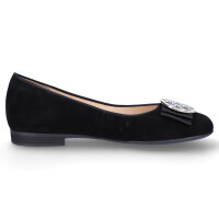 Ara Damen Leder Ballerina schwarz