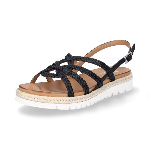 Ara Damen Leder Sandale schwarz