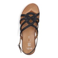 Ara Damen Leder Sandale schwarz