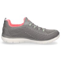 Skechers Damen Slip-on Sneaker Summits Fast Attraction grau