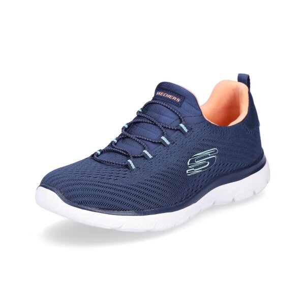 Skechers Damen Slip-on Sneaker Summits blau