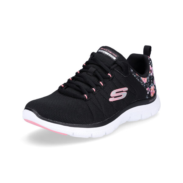 Skechers Damen Sneaker Flex Appeal 4.0 Let It Blossom schwarz multi