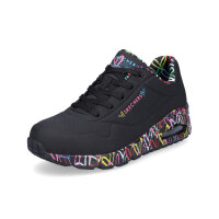 Skechers JGoldcrown Damen Sneaker UNO Loving Love schwarz