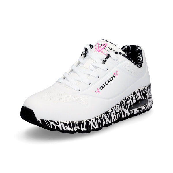 Skechers JGoldcrown Damen Sneaker UNO Loving Love wei&szlig;