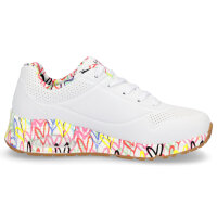 Skechers JGoldcrown Damen Sneaker UNO Loving Love wei&szlig;