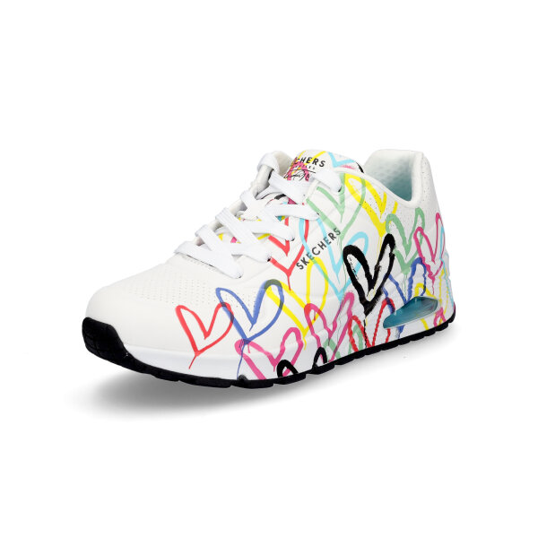 Skechers JGoldcrown Damen Sneaker UNO Spread The Love wei&szlig; multi
