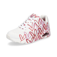 Skechers JGoldcrown UNO Damen Sneaker weiß rot