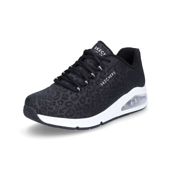 Skechers Damen Sneaker UNO 2 In-Kat-Neato schwarz Leo