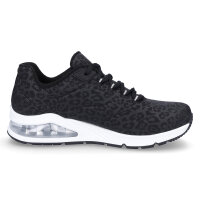 Skechers Damen Sneaker UNO 2 In-Kat-Neato schwarz Leo