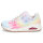 Skechers Damen Keil Sneaker UNO Hyped Hippie batik