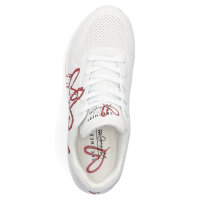 Skechers JGoldcrown Damen Sneaker UNO Dripping In Love wei&szlig;