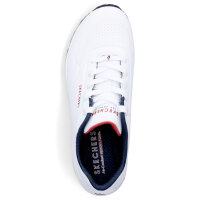 Skechers Damen Sneaker UNO Stand on Air wei&szlig; navy rot