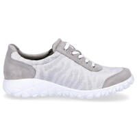 Waldläufer Damen Schnürschuh grau silber