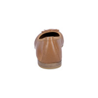 Tamaris Damen Leder Ballerina braun