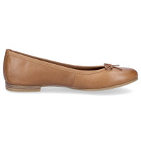 Tamaris Damen Leder Ballerina braun