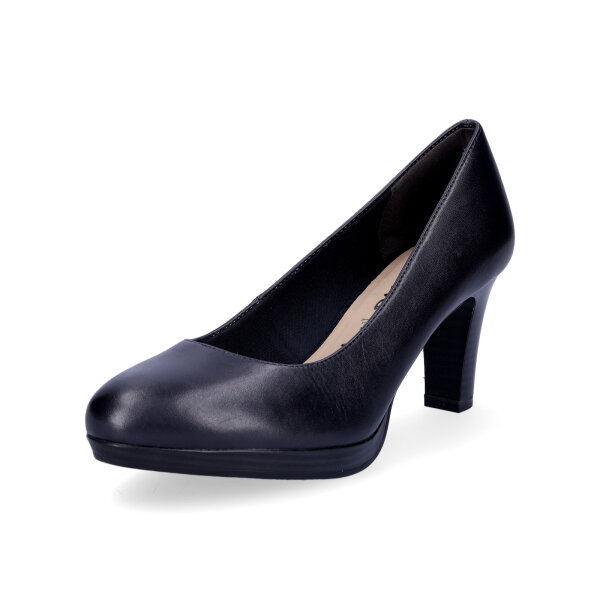 Tamaris Damen Leder Pumps navy blau