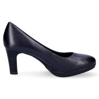 Tamaris Damen Leder Pumps navy blau