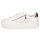 Tamaris Damen Plateau Sneaker wei&szlig; rosegold
