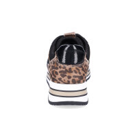 Tamaris Damen Plateau Sneaker schwarz leo