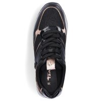 Tamaris Damen Plateau Sneaker schwarz leo