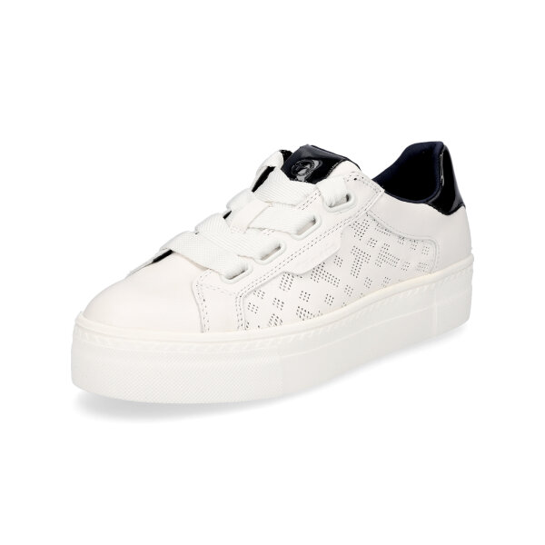 Tamaris Damen Plateau Sneaker wei&szlig;