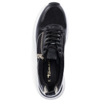 Tamaris Damen Sneaker schwarz gold
