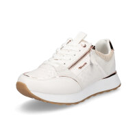 Tamaris Damen Leder Sneaker offwhite rosegold