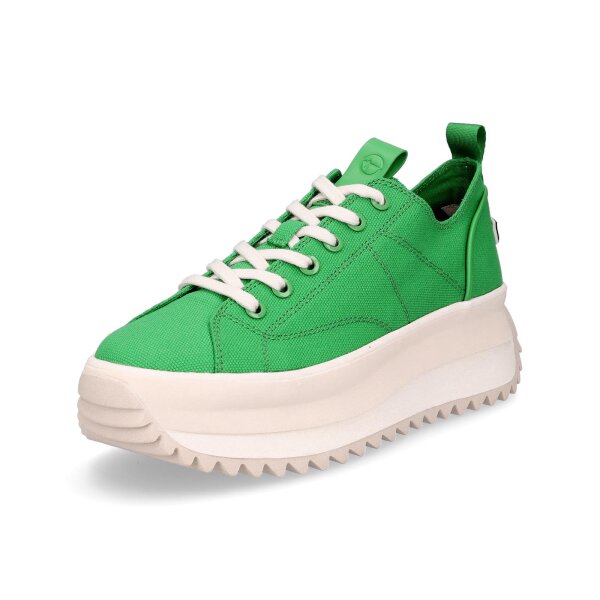 Tamaris Damen Plateau Sneaker low grün