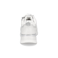 Tamaris Damen Sneaker wei&szlig; silber Glitzer