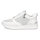 Tamaris Damen Sneaker wei&szlig; silber Glitzer