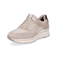Tamaris Damen Leder Sneaker beige metallic
