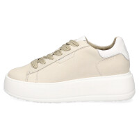 Tamaris Damen Leder Plateau Sneaker beige