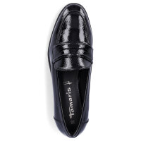 Tamaris Damen Loafer schwarz Lack