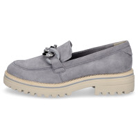 Tamaris Damen Lederslipper hellblau